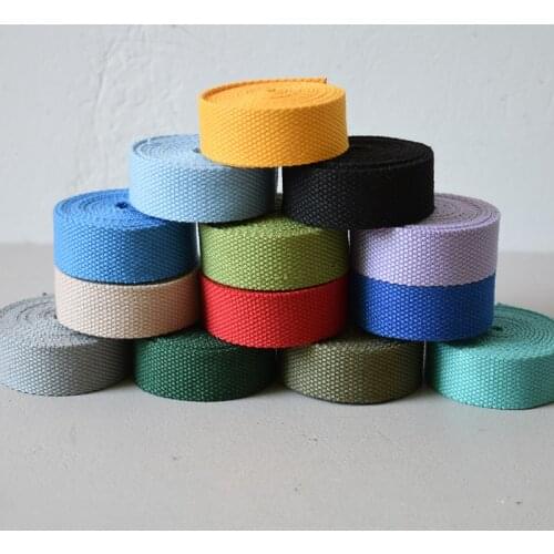 1 yards Width 20mm cotton ribbon in many colors printed webbing ribbon luggage belt strap rope dog pet collar leash harness bag