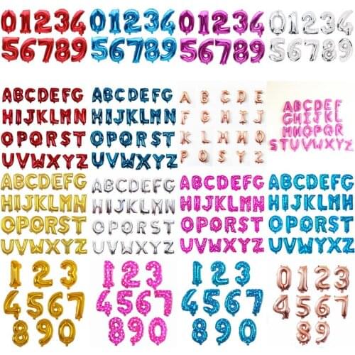 16 32 inch Rose Gold Party Balloon Air Balloon Wedding Birthday Party Decoration Kids Number Balloon Pink Happy Birthday Balloon