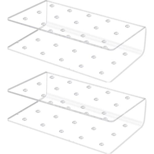 2 Pcs of 15-Hole Acrylic Transparent Lollipop Display Stand for Wedding and Birthday Parties