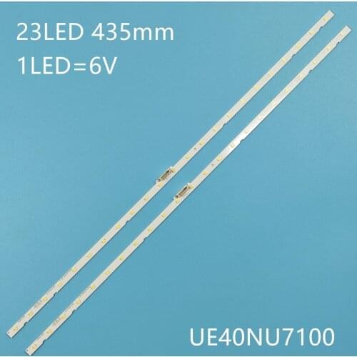 2pieces/lot LED backlight strip for Samsung UE40NU7100 UN40NU7100 40NU7100 UE40NU7120 LM41-00550A 00549A BN61-15481X BN96-45955A