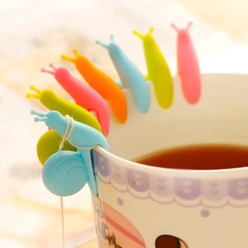 24pc Cooking Tools Small Snail Recognizer Device Tea Infuser Cup Of Tea Hanging Bag Color Randomly