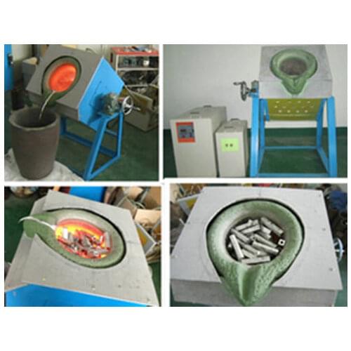 35KW dump Induction Melting Furnace for Melting 10Kgs of steel stainless steel