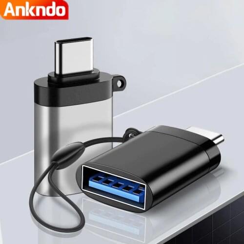 ANKNDO OTG Type C Adapter USB 3.0 To USB C Converter for Macbook pro Xiaomi Huawei Samsung Smartphone HDD Mini Type-C USB Plug