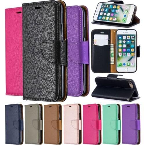 Case For Samsung Galaxy S30 S21 S20 FE S10E S10 S9 Plus Ultra A21 A21S A32 A51 A52 A72 4G A82 5G Litchi Flip Wallet Cover D07F