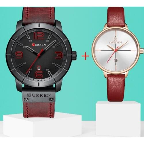 Mens Army Sports Quartz Watches Leather Strap Luminous Waterproof Wristwatch Man Set for Sale