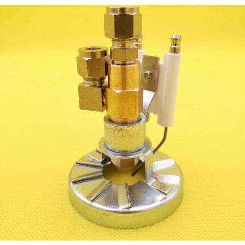 Waste Oil Burner Parts Brass Siphon Air Atomizing Oil Spray Nozzle Ceramics Igniter Electrode Burner Flame Ring 75mm Fuel Burner