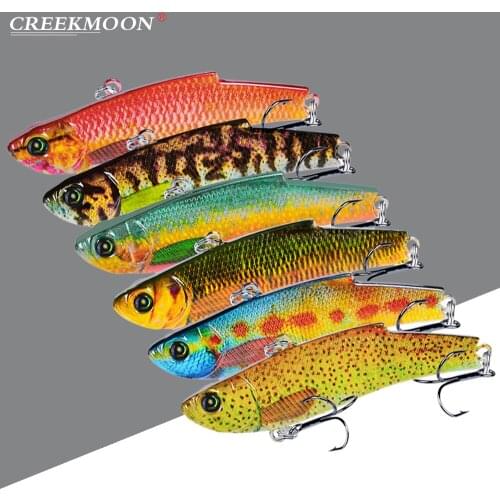 Pencil 6 PCS New 2020 Plastic Fishing Lures 6 Color Fishing Tackle 20g-0.71oz Bass Bait VIB Lure Fishing tackle 2.8"-7.1cm