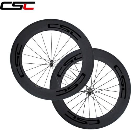 23mm Width 88mm Clincher Straight Pull Carbon Bicycle Road Wheels Novatec AS511SB FS522SB hub + sapim pillar 1420 CN 424 SPOKES