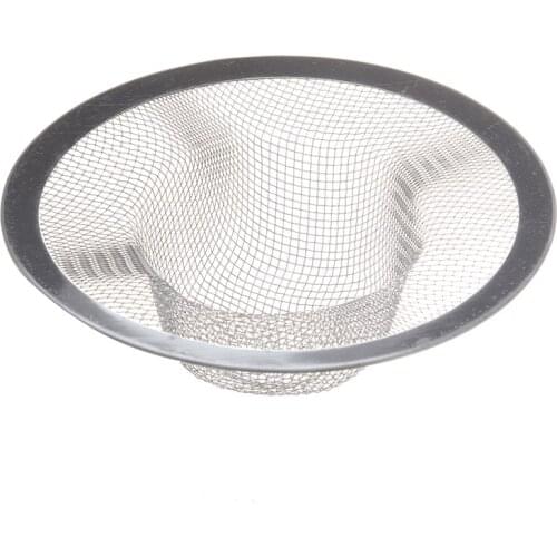 Kitchen Basket Drain Garbage Stopper Metal Mesh Sink Strainer