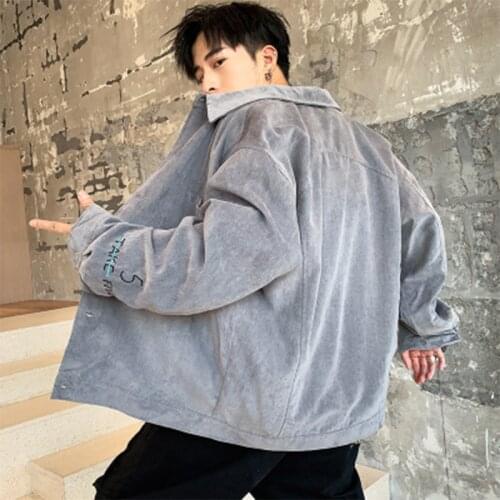 Autumn and Winter New Casual Corduroy Mens jacket Fashion Solid Color All-match jacket men Slim Fit men clothing 2020