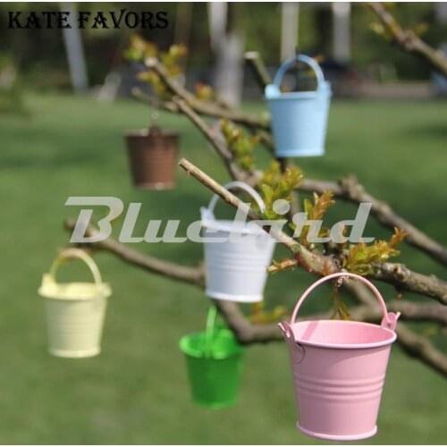 10Pcs/Lot Mini BucketS Wedding Party Favors Box Pail Candy Lolly Birthday Party Pails Bag Gift Toys For Kids