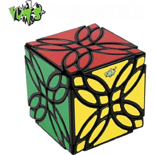 New LanLan Master Clover Magic Cube Black Puzzle Cubo Magico Stress Reliever Educational Children Adult Toys Kids Xmas gift idea