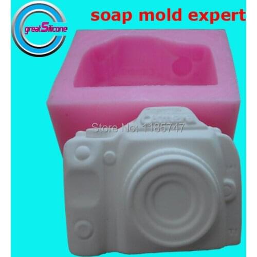 Great-Mold Camera Silicone Soap Candle Mold Decorating Chocolate Cake Molds 3D Silicone Mold for Soap Making