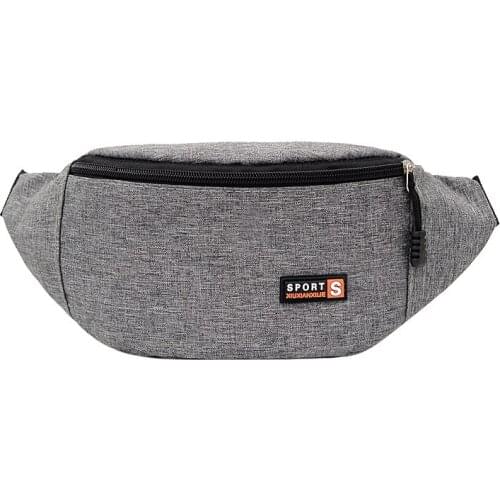 Women Man Casual Waist Bag Large Capacity Outdoor Sports Shoulder Bag Waist Bag Multifunction Bag Pouch Packs Belt