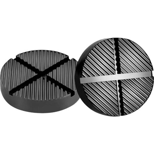 1Pc Car Lift Jack Stand Pads Black Rubber Slotted Floor Pad Frame Rail Adapter Portable Slotted Car Support Block Accessories