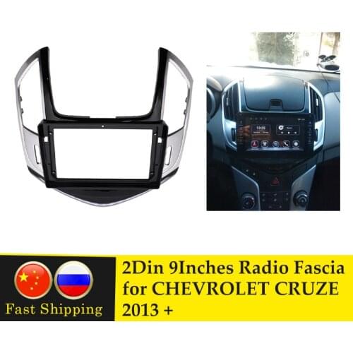 9 Inches Car Radio Fascia for Chevrolet Cruze 2013+ Stereo Dashboard Audio Frame Installation DVD MP5 Android Player Bezel Panel