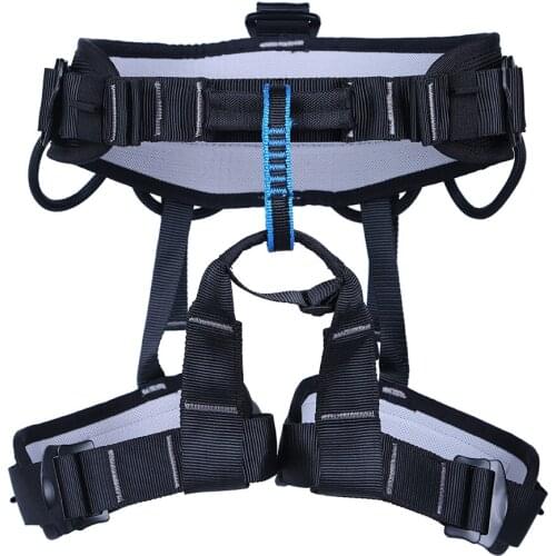 XINDA Camping Outdoor Hiking Rock Climbing Harness Half Body Waist Support Safety Belt Women Men Guide Harness Aerial Equipment