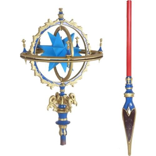 2021 Hot Anime Fate Grand Order Leonardo da Vinci Cosplay Prop Scepter For Carnival Halloween Christmas Party Anime Shows