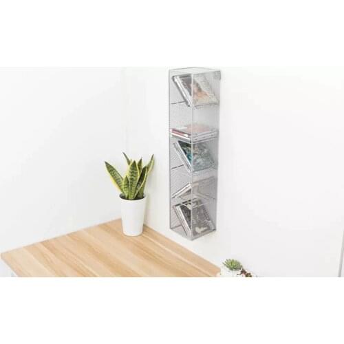 5 grid CD rack Export to Europe and America simple metal grid creative home office storage finishing