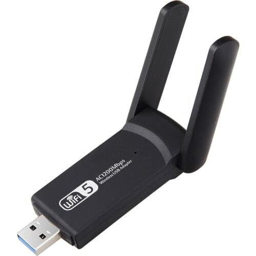 USB Wifi Adapter 1200Mbps USB Network Card 1200Mbps Wifi Dongle USB LAN Ethernet Dual Band 2.4G 5.8G