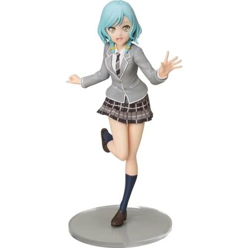 BanG Dream! Glacier Japanese Dishes School Uniform Figure Pvc Model Cartoon Toys anime figures model Ornaments