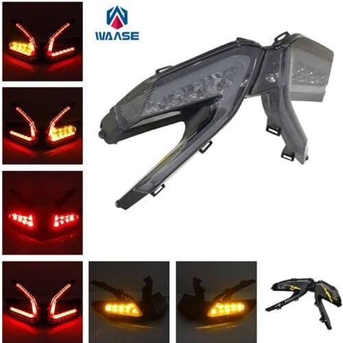 Waase For Ducati 899 959 1199 1199S 1199R 1299 Panigale E-Mark Rear Tail Light Brake Turn Signals Integrated LED Light