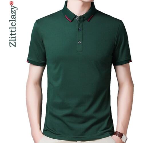 2021 Brand Short Sleeve Polo Tee Shirt Men Casual Summer Solid Mens Clothing Polos Shirts Mens Fashion Slim Fit Poloshirt 5179