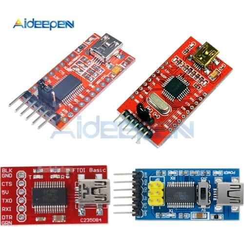 3.3V 5V FT232RL FT232 FTDI USB to TTL Serial Adapter Module Switch Board For Arduino Mini Port