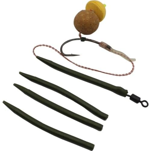 30Pcs Carp Fishing Accessories Anti Tangle Line Aligner Fishing Hook Connector Sleeve Carp Rig Anti Tangle Sleeve Fishing Tackle