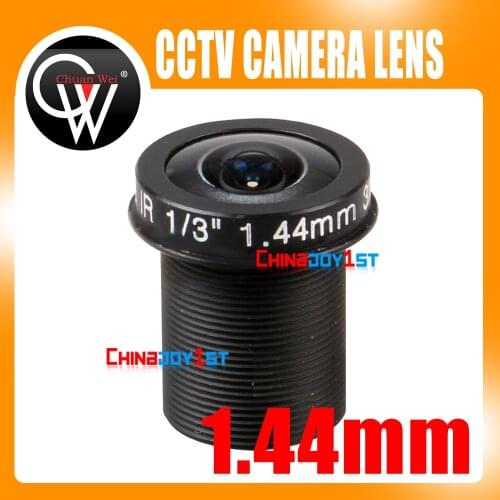 5PCS/LOT Panoramic 5MP 1.44mm lens 180 Degree F2.0 1/3" M12 CCTV lens Fisheye for 720P/1080P CCTV IP Camera