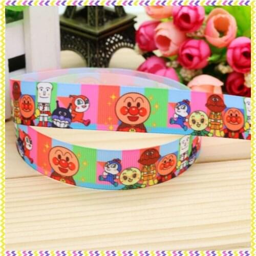 7/8'' Free shipping cartoon printed grosgrain ribbon hair bow headwear party decoration wholesale OEM 22mm H4502