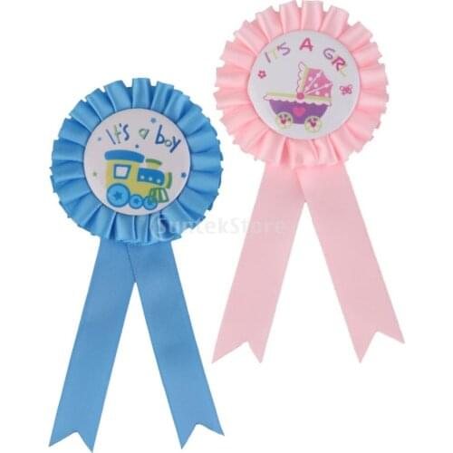 Badge Rosette Baby Shower Party Accessory Favors Gift