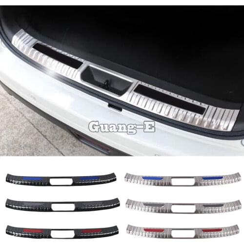 Car Body Stainless Steel Inner Rear Trunk Bumper Trim Plate Lamp Frame Threshold Pedal 1pcs For Nissan Terra 2018 2019 2020
