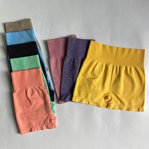 12 Colors New Vital Seamless Fitness Yoga Shorts High Waist Workout Shorts Scrunch Butt Sport Shorts Women Gym Running Leggings