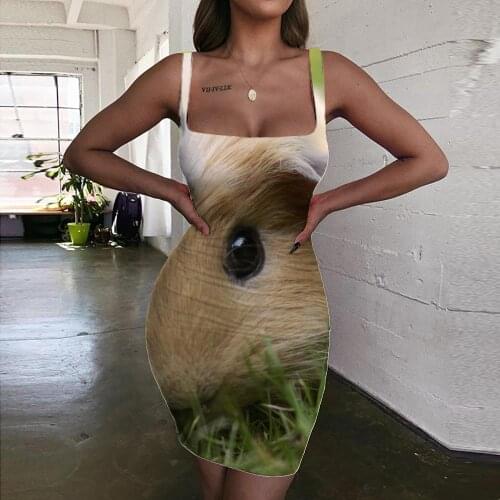 Giyu Brand Mouse Dresses Women Flower Vestido Sexy Animal Ladies Dresses Harajuku Bodycon Dress Womens Clothing Plus Size