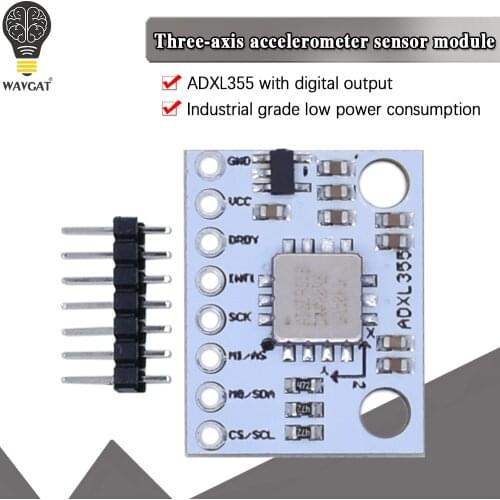ADXL355 triaxial accelerometer sensor module is an industrial-grade, low-power integrated temperature sensor with digital output
