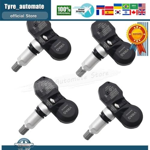 4x Tire Pressure Sensor FOR 2007-2015 Volkswagen Tiguan Passat CC 433MHz TPMS Tire Pressure Monitoring System 3AA907275