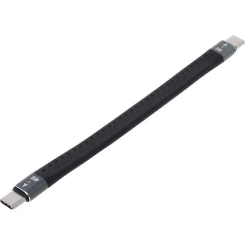 For thunderbolt 3 Data Cable 10/40Gbps Soft USB-C Charging Cord Line Emark Chip