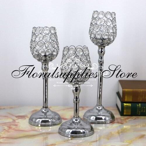 Crystal Candelabra for Wedding Table Centerpiece Home Decorations Wedding Candle Holder