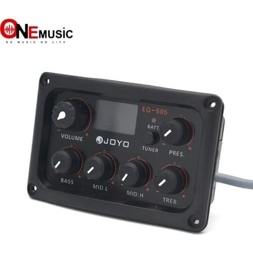 Joyo Guitar Equalizer EQ-505 5 Band EQ with Tuner for Acoustic Guitar Music Instruments