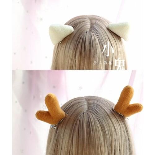Cute Sen antler ear hair clip Yuan Yuyi with the hairpin cat ears clip headgear antlers card