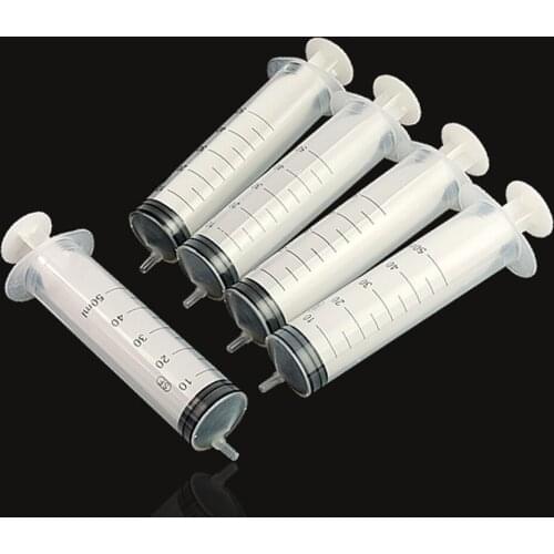 50Pcs 50ml Reusable Big Large Hydroponics Plastic Nutrient Syringes Sterile Health Measuring Syringe Tools Pet Water Dispenser