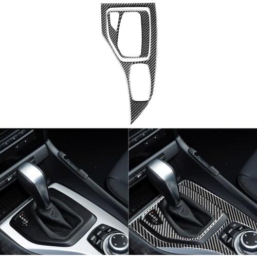 Sticker Cover Trim Car Styling Accessories 2pcs/set Car Gear Shift Panel Frame Cover for BMW E84 X1 2011-2015 Accessories