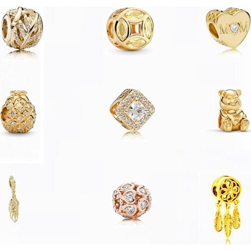 2020 New High-quality Lucky Coin, Wheat Valley, Pineapple Bead Charm Pendant For Lady Diy Exquisite Temperament Jewelry Gift