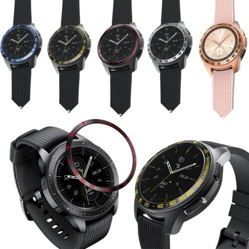NewBezel Ring for Samsung Galaxy Watch 42mm Adhesive Cover Anti Scratch Stainless Steel Protection Accessories for Gear S2 sport