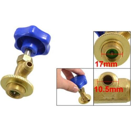 KSOL New Style New 69g Blue Plastic Cap 17mm Threaded R134 Refrigerant Can Tap Valve Opener