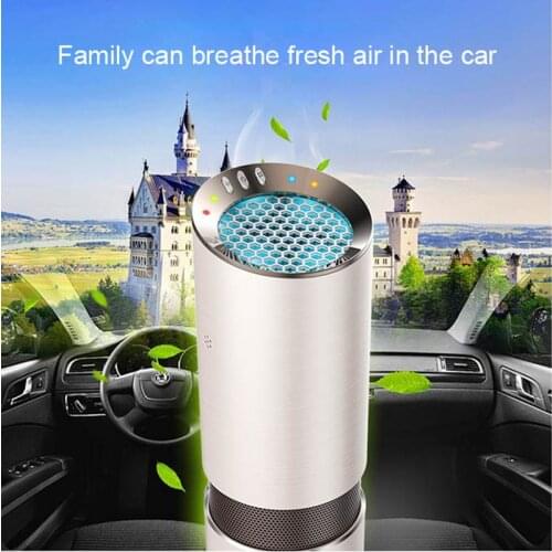 Air Freshener Auto Air ionizer Purifier Oxygen Bar ionizer Car Interior Decoration Car Air AnionRemove Smoke and Clean Air