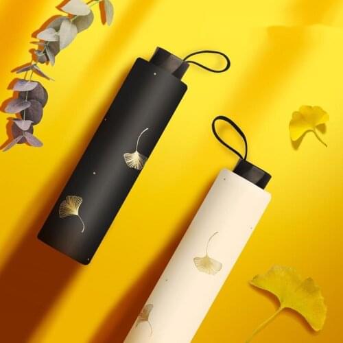 Simple Design Transparent Umbrella Manual Same Color Coating Sun Protection Umbrella Rain Gear Women Folding Type