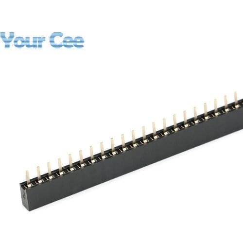 10 pcs 2MM 1*40 Pin Female Single Row Pin Header Strip