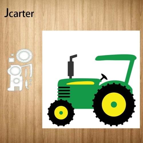 Tractor Car Frame Metal Cutting Dies Craft Stencil Scrapbooking Handmade Tools Make Album Paper Model Punch Blade Decor Template